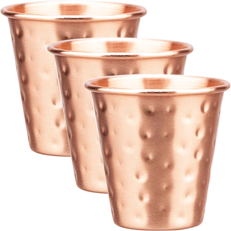 Mule Copper Mug - Juego de 3/4 Tazas de Cobre