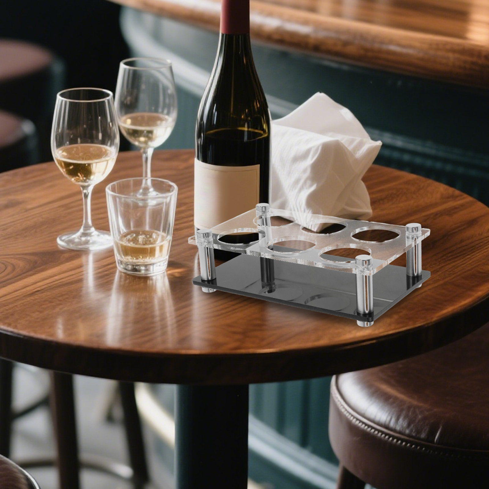 Home Bar Stand - Soporte para Vasos de Chupito, Bandeja