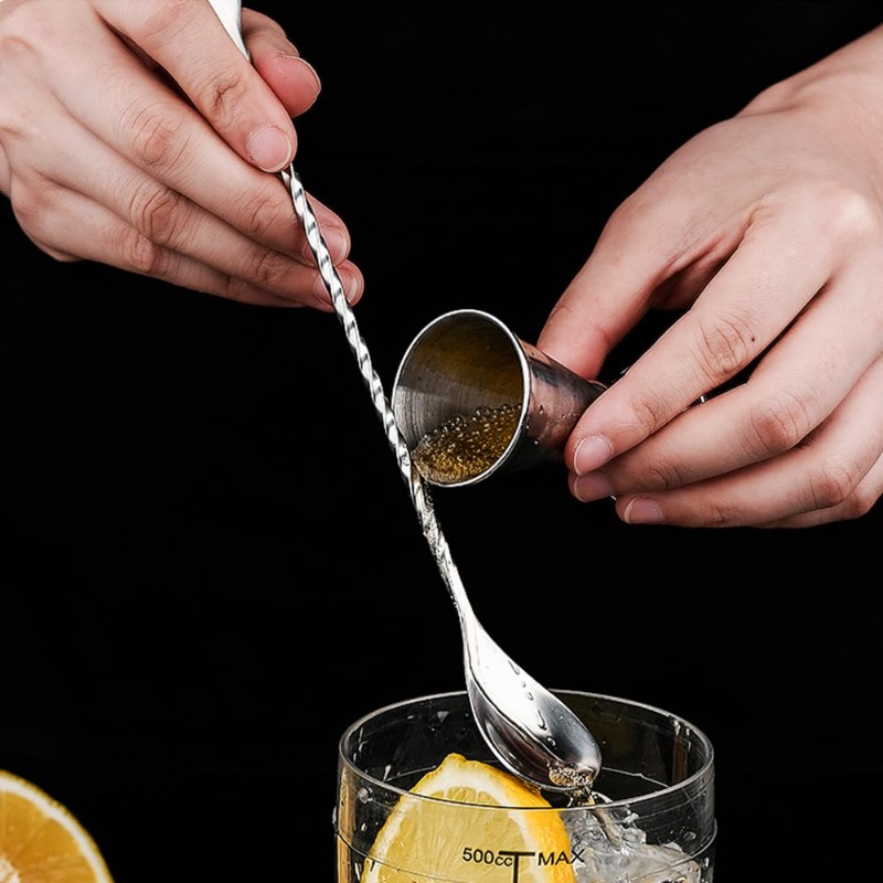 Bar Spoon Twisted - Cuchara mezcladora para bebidas de cóctel,