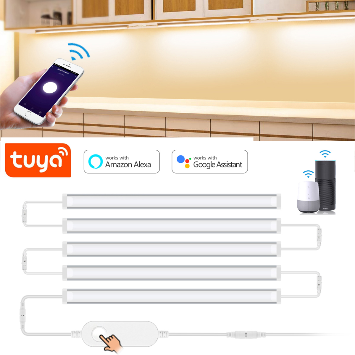 Home Bar And Cabinet - Lámpara LED inteligente para debajo del