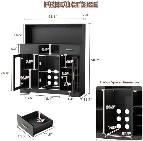 Mini Refrigerador con Almacena - Home Bar And Cabinet reseña y precio