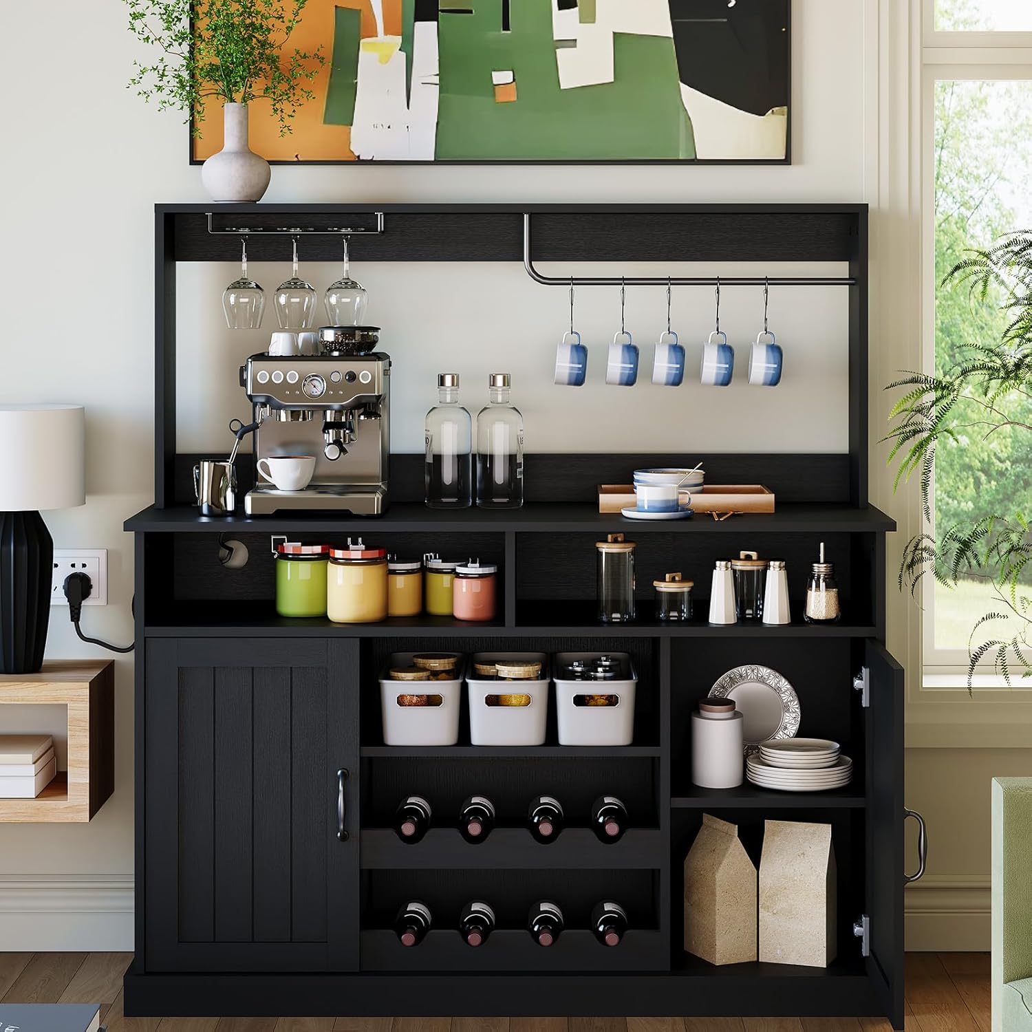 Mueble de Bar Estilo Farmhouse - Home Bar And Cabinet reseña y precio