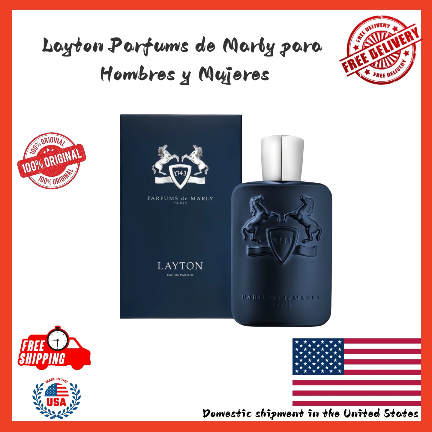 Parfums De Marly Layton 4.2oz  - Home Bar Accessories reseña y precio