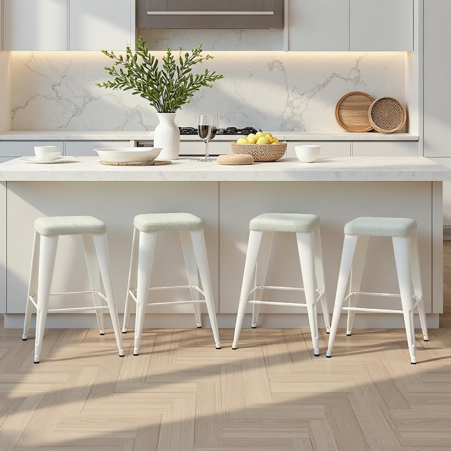 Juego de 4 taburetes de bar, a - Home Bar And Counter reseña y precio