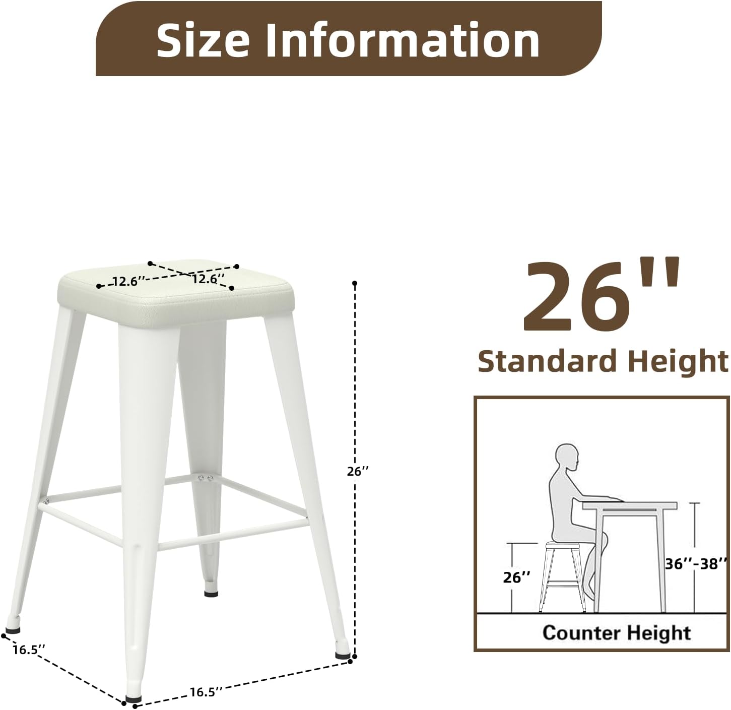 Juego de 4 taburetes de bar, a - Home Bar And Counter reseña y precio