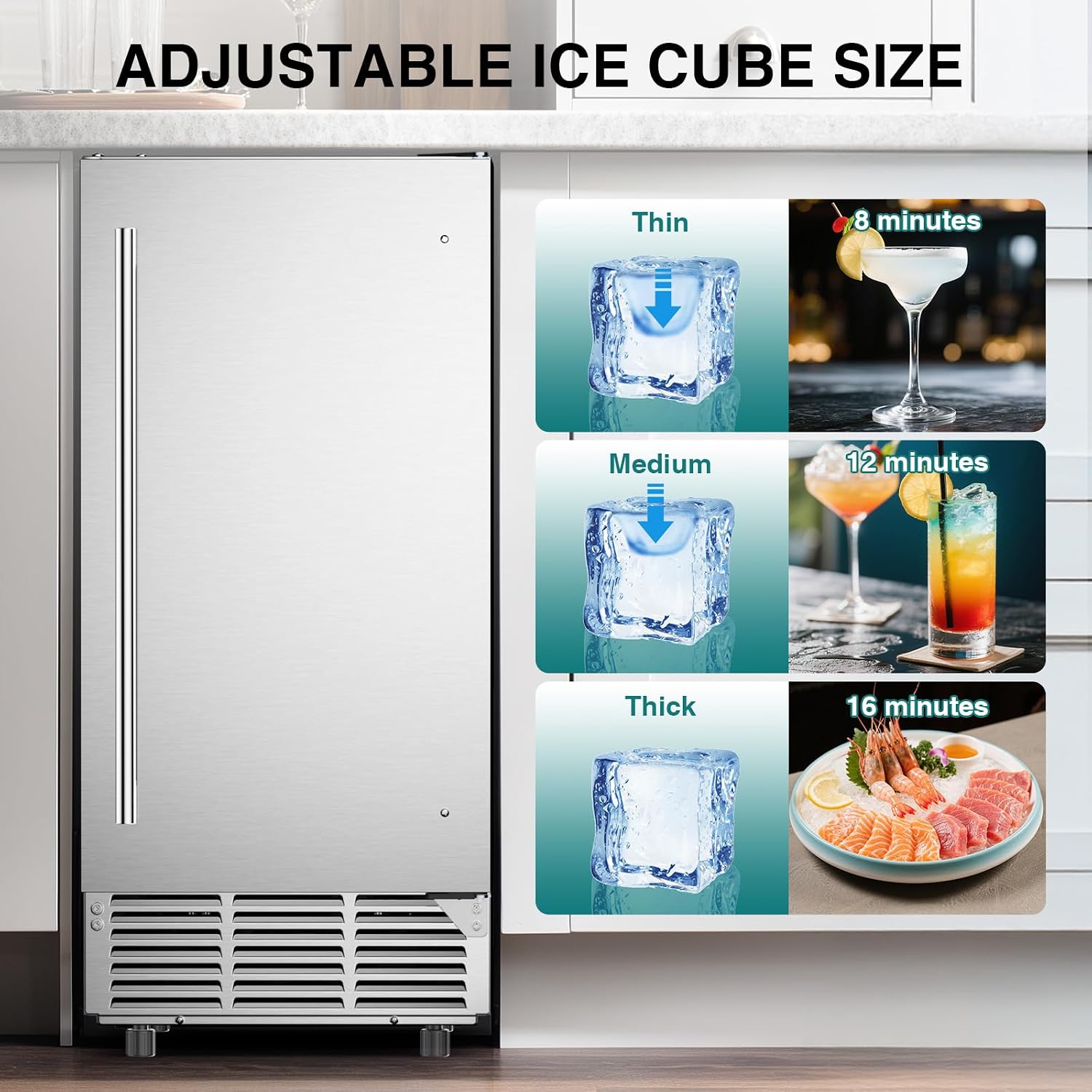 Máquina de Hielo Comercial con - Home Bar And Counter reseña y precio