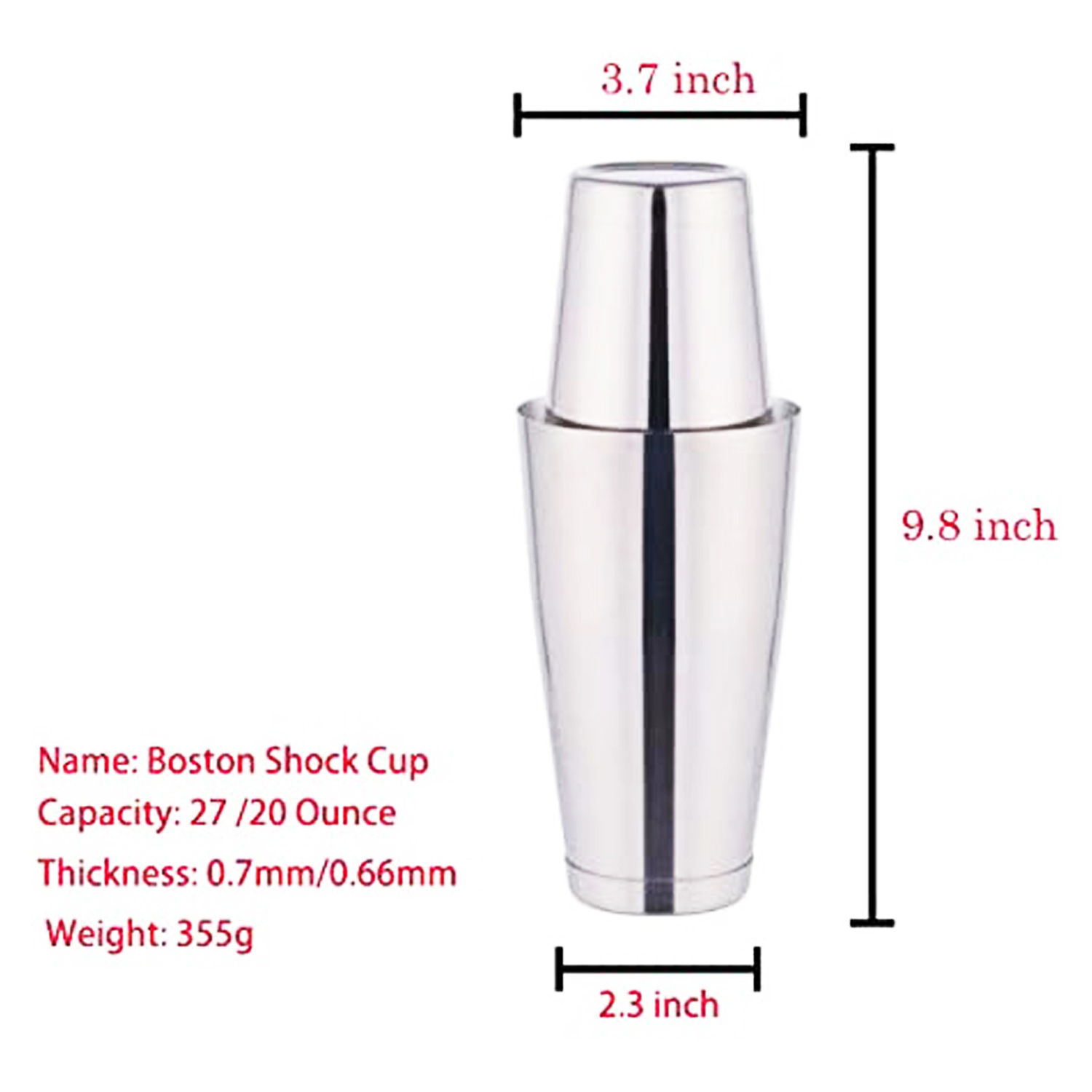 stllFactory Juego de Coctelera - Boston Shaker Set reseña y precio