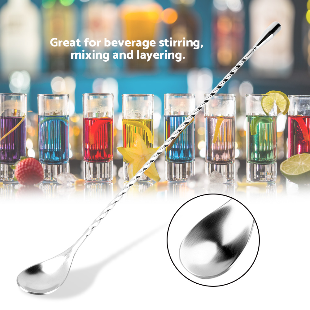 Cuchara de Bar de Acero Inoxid - Bar Spoon Twisted reseña y precio