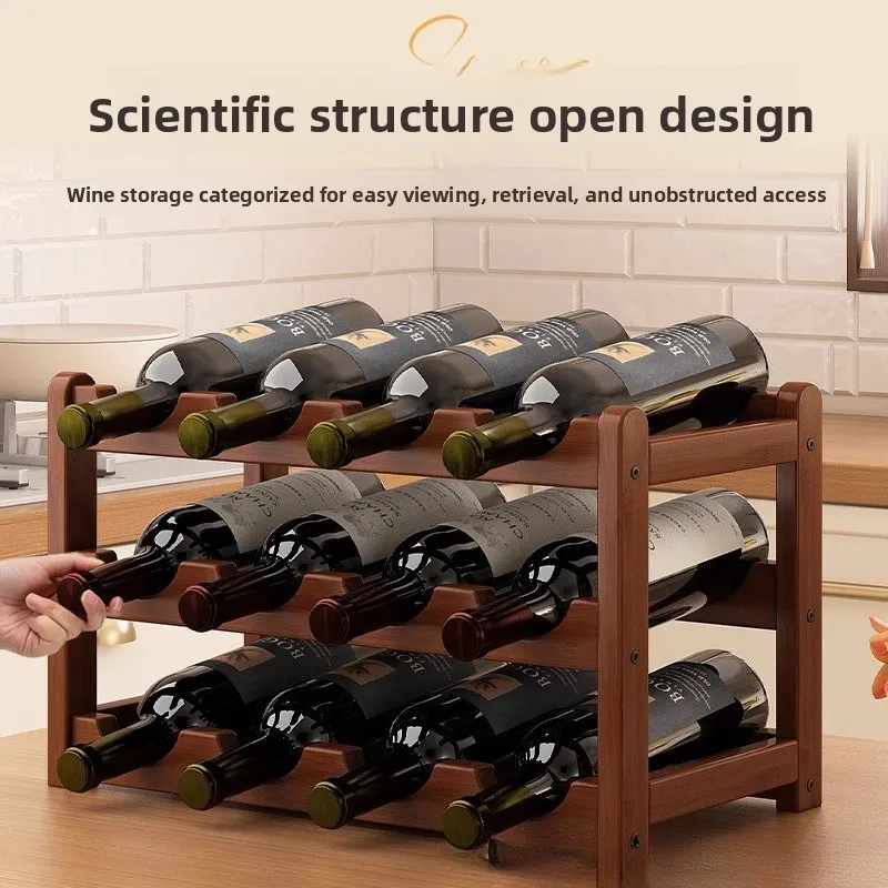 Estante para vinos de bambú de - Home Bar And Cabinet reseña y precio