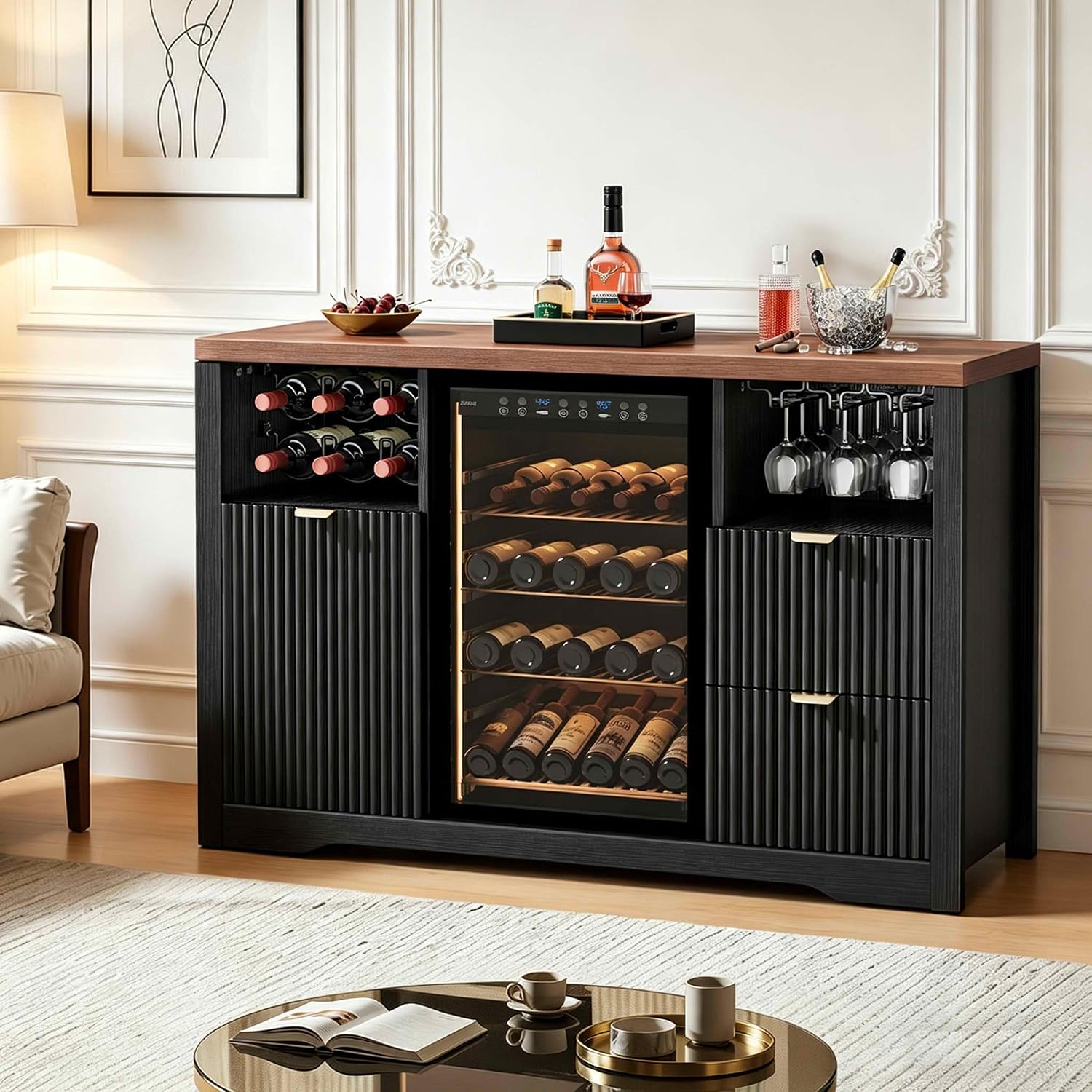 Mueble de Barra para Café con  - Home Bar And Fridge reseña y precio