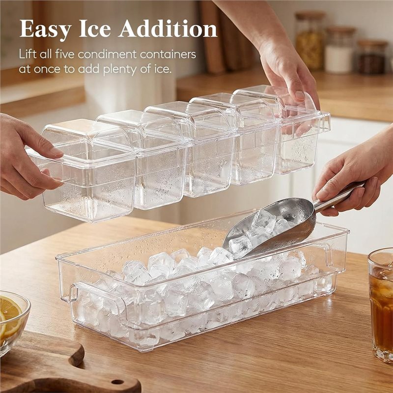 AB46 - Para Suministros de Bar - Garnish Tray Set reseña y precio