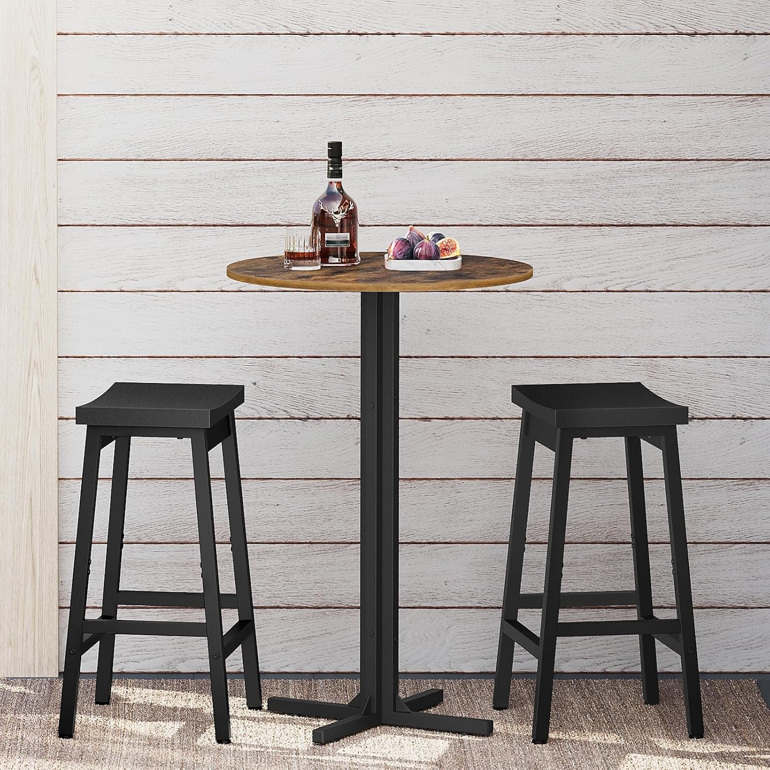 Juego de 2 mesas de bar redond - Home Bar And Counter reseña y precio