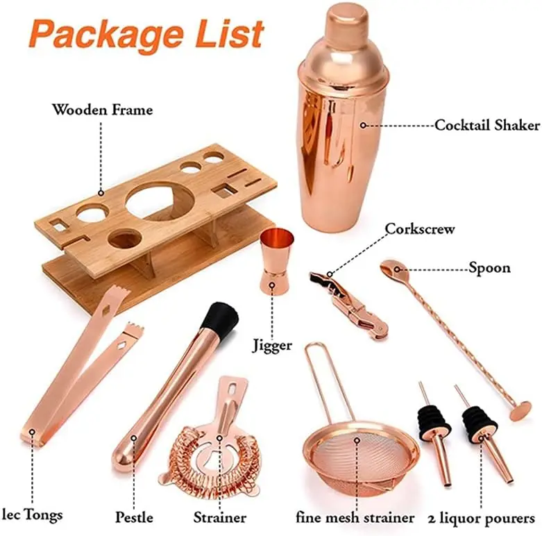 Kit de Barman de 12 Piezas, Ju - Boston Shaker Set reseña y precio