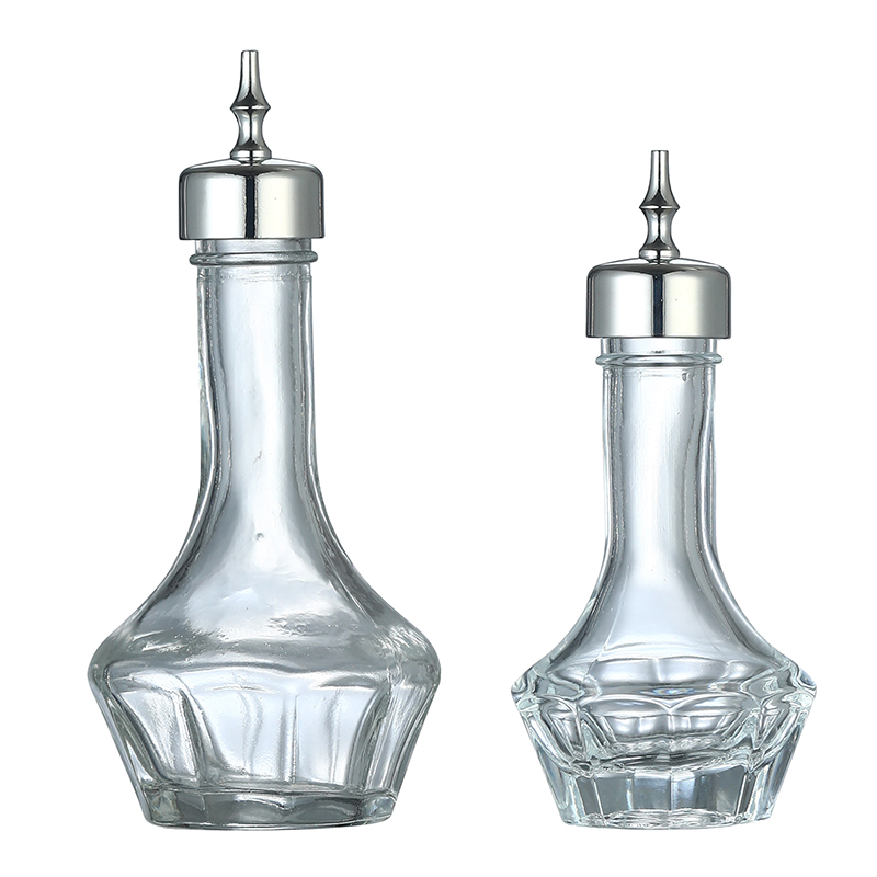 Frasco de punta de vidrio tran - Bitters Bottle Set reseña y precio