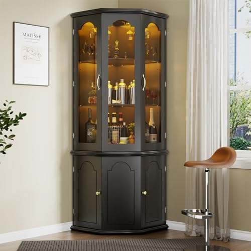 Mueble Bar Esquinero con Luces - Home Bar And Cabinet reseña y precio