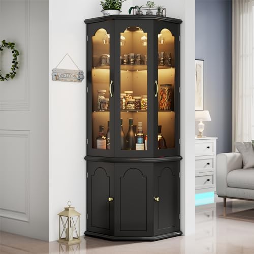 Mueble Bar Esquinero con Luces - Home Bar And Cabinet reseña y precio