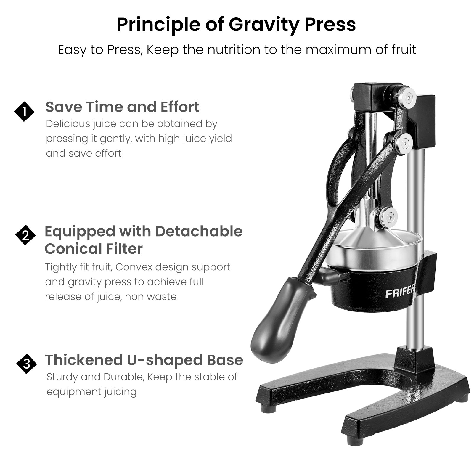 Exprimidor manual de cítricos  - Citrus Juicer Bar reseña y precio