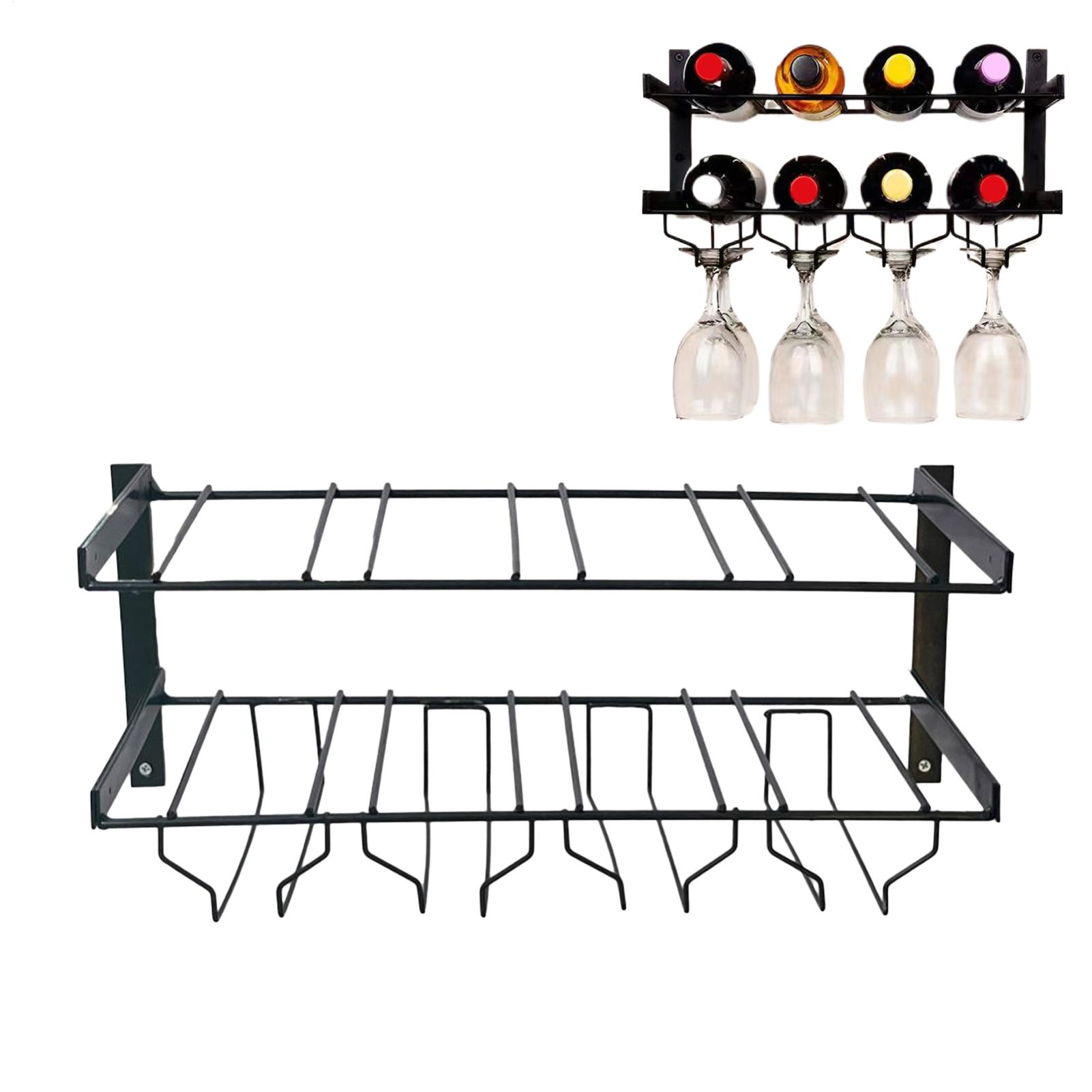 Estante para vino montado en l - Home Bar Setup reseña y precio