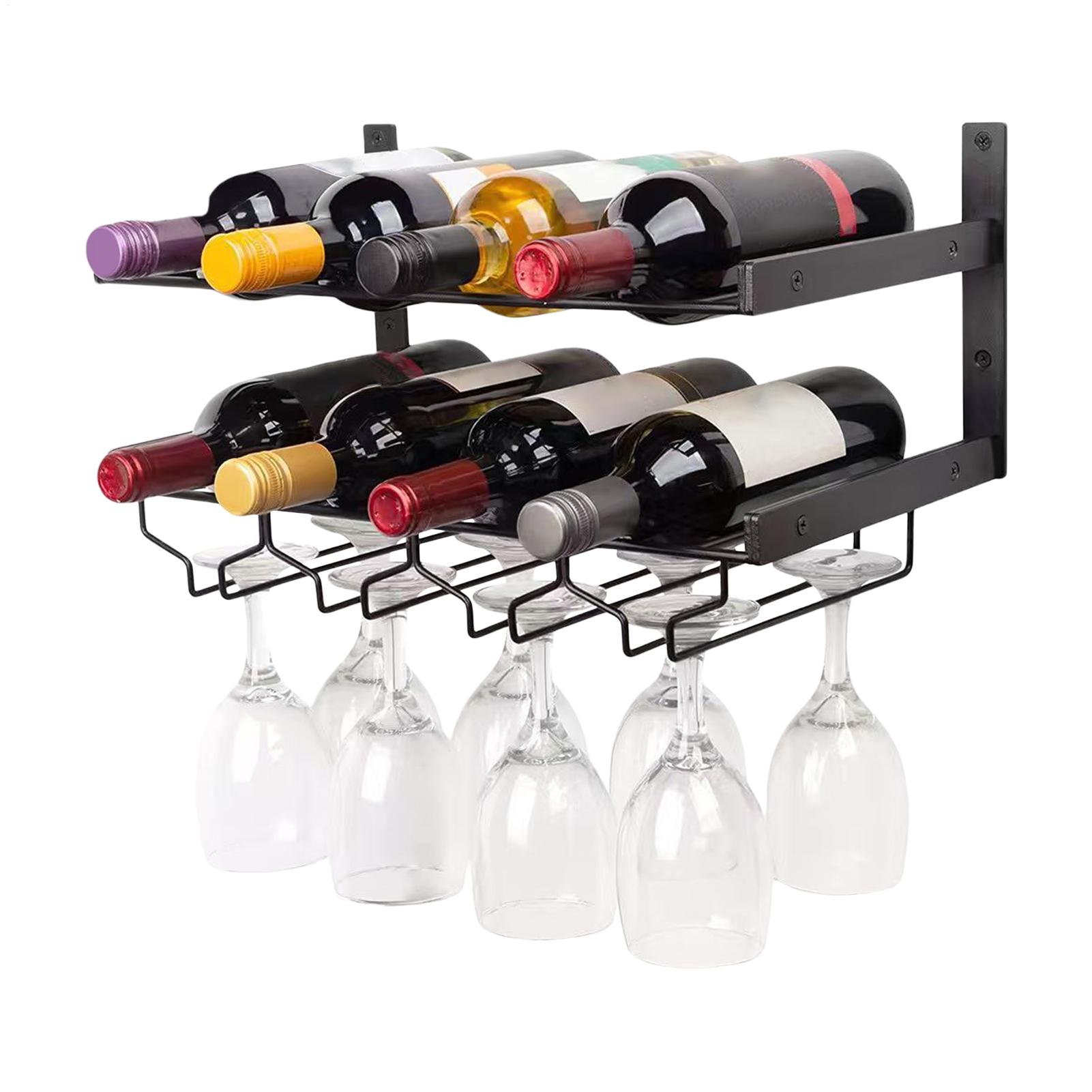 Estante para vino montado en l - Home Bar Setup reseña y precio